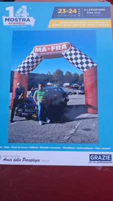e per finire foto ricordo con il mio amico Dario Beretta con la sua Alfa Romeo.....