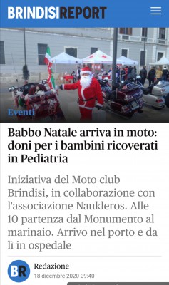 articolo sul giornale locale